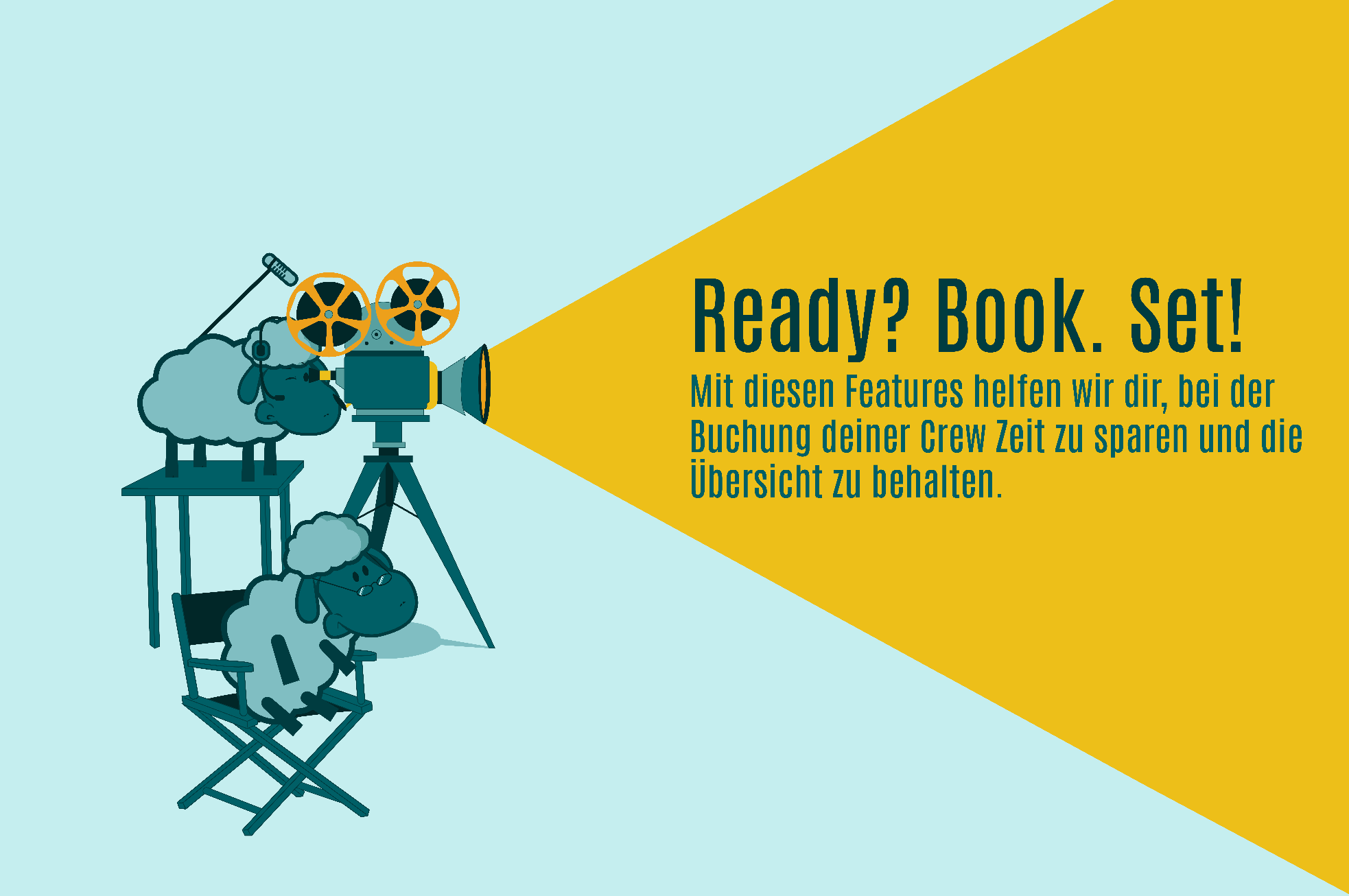 Ready? Book. Set! So hilft dir callsheep, bei der Buchung deiner Freelancer Zeit zu sparen und die Übersicht zu behalten.
